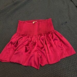 Natural life pink/magenta high waisted flowy shorts